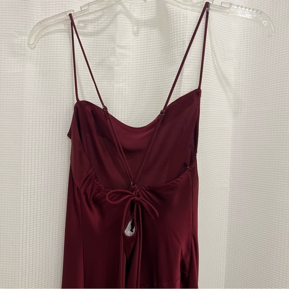 Astr The Label Cowl Slip Midi Dress Wine Size Medium - Picture 8 of 16